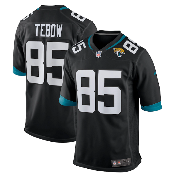 Men's Jacksonville Jaguars #85 Tim Tebow 2021 Black NFL Vapor Untouchable Limited Stitched Jersey